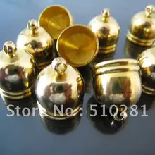 12x14 мм с петлей золотой цвет покрытия колпачок на шнур обжимной шнур наконечник бусины