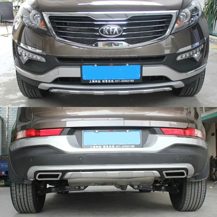 2011-2012 KIA Sportager Good quality plastic ABS Chrome Front+Rear bumper cover trim | Автомобили и мотоциклы