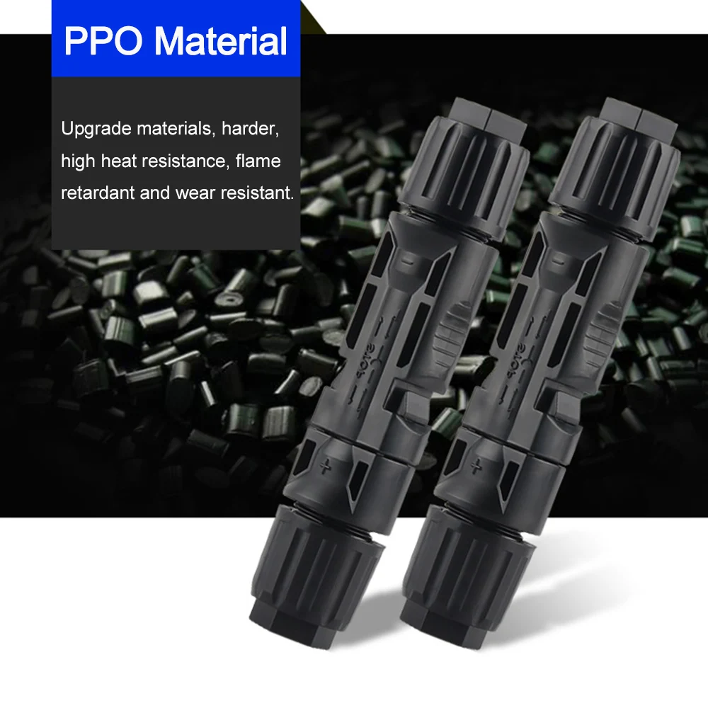 

5 Pairs MC4 Solar Panel Cable Connector Male Female Connector for Solar Cable Connection