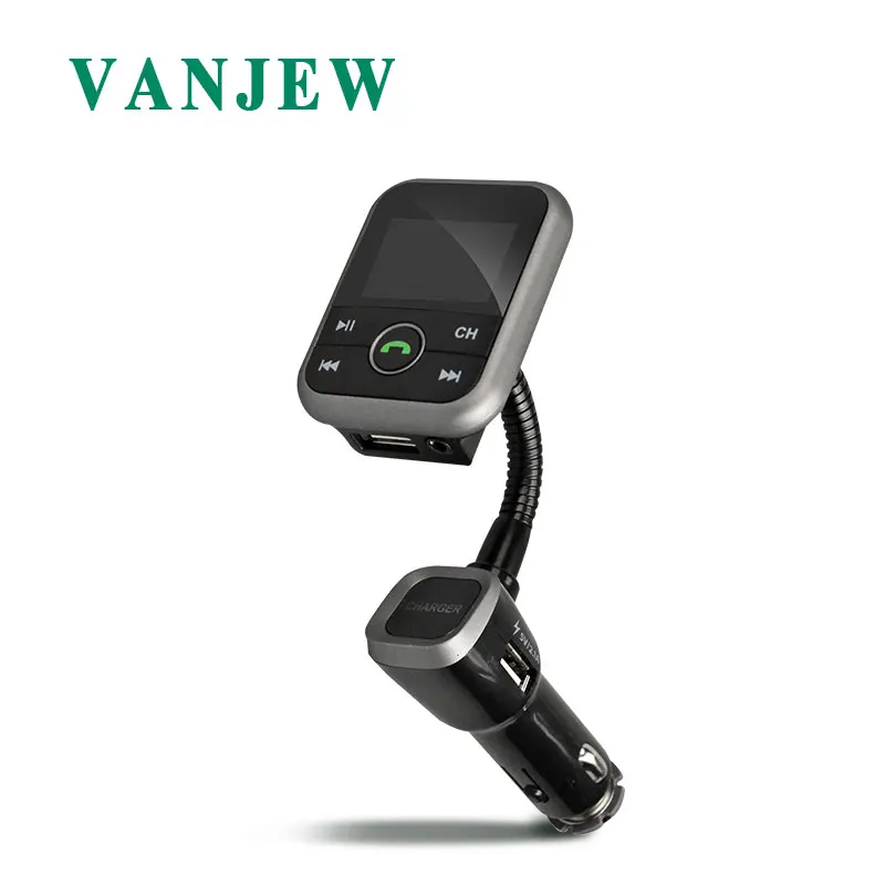 Vanjew BT67 FM Transmitter Aux Modulator Bluetooth Handsfree call Car Kit Car Audio MP3 Player Transmiter Dual USB Car Charger