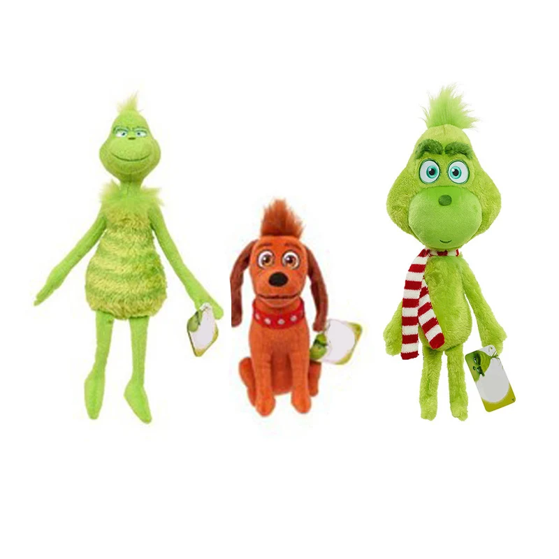 

1piece Hot Movie How Grinch Stole Christmas Grinch Doctor dolls Seuss Cartoon Cute Stuff Plush Toy Doll Children Gift