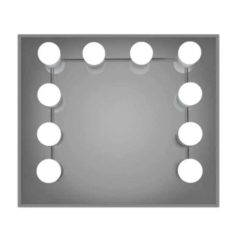 10 led مرآة ضوء عدة ل ماكياج خلع الملابس الجدول USB الحمام الغرور الإضاءة اللمس عكس الضوء لمبات النهار سطوع ضوء