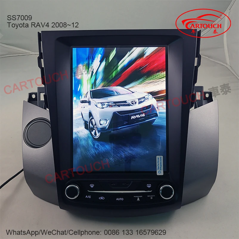 

10.4 Inch Vertical IPS Screen Tesla Style Android Car GPS Multimedia Player for Toyota RAV4 2008~2012 Car GPS Radio AM FM RDS