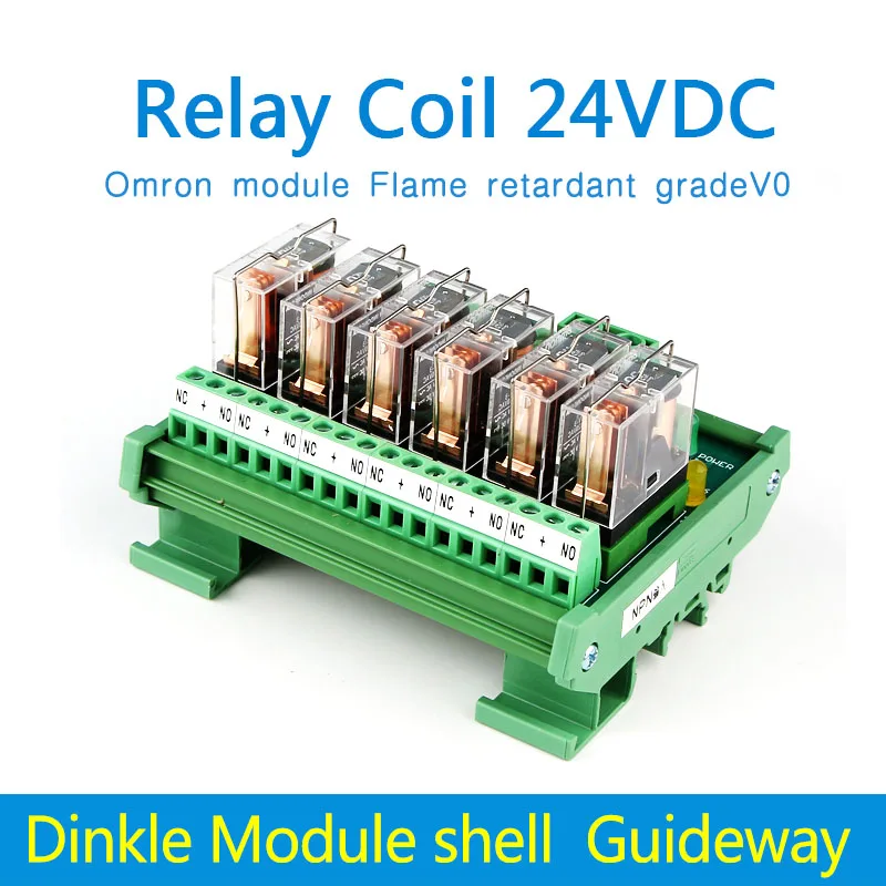 

OMRON relay module 6 bit 24V12VPLC amplifier board relay module 16A