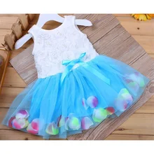 Monkids 2016 Baby Girl font b Dress b font font b Lace b font Flower Blooms