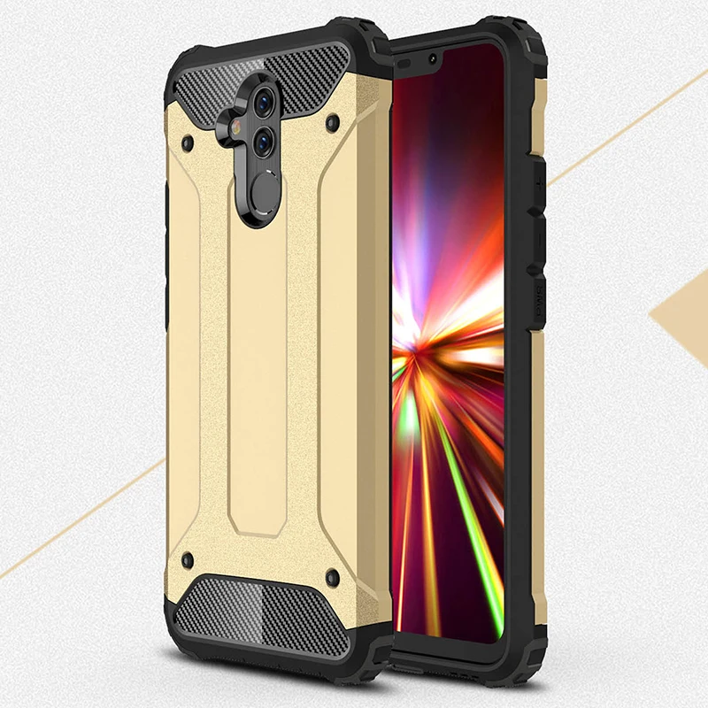 

For Huawei Honor 7C 7A 8E Y9 Y5 Y7 Y6 Prime Pro 2018 Case Shockproof Luxury Armor Rubber Hybrid Hard PC Back Phone Case Cover