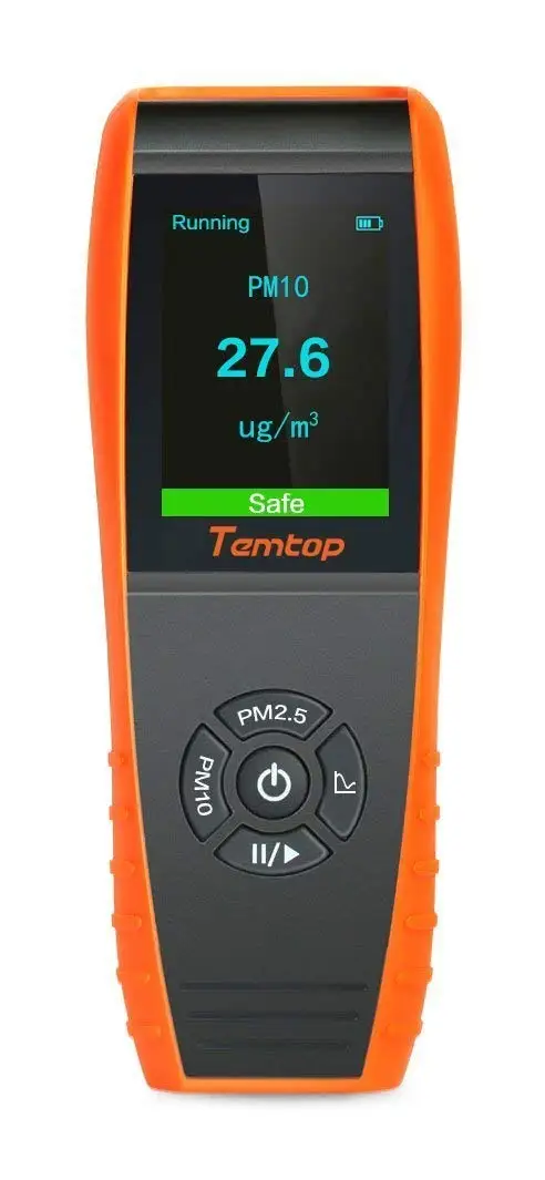

Temtop Air Quality Laser Particle Detector Professional Meter Accurate Testing for PM2.5/PM10 TFT Color LCD Display P600