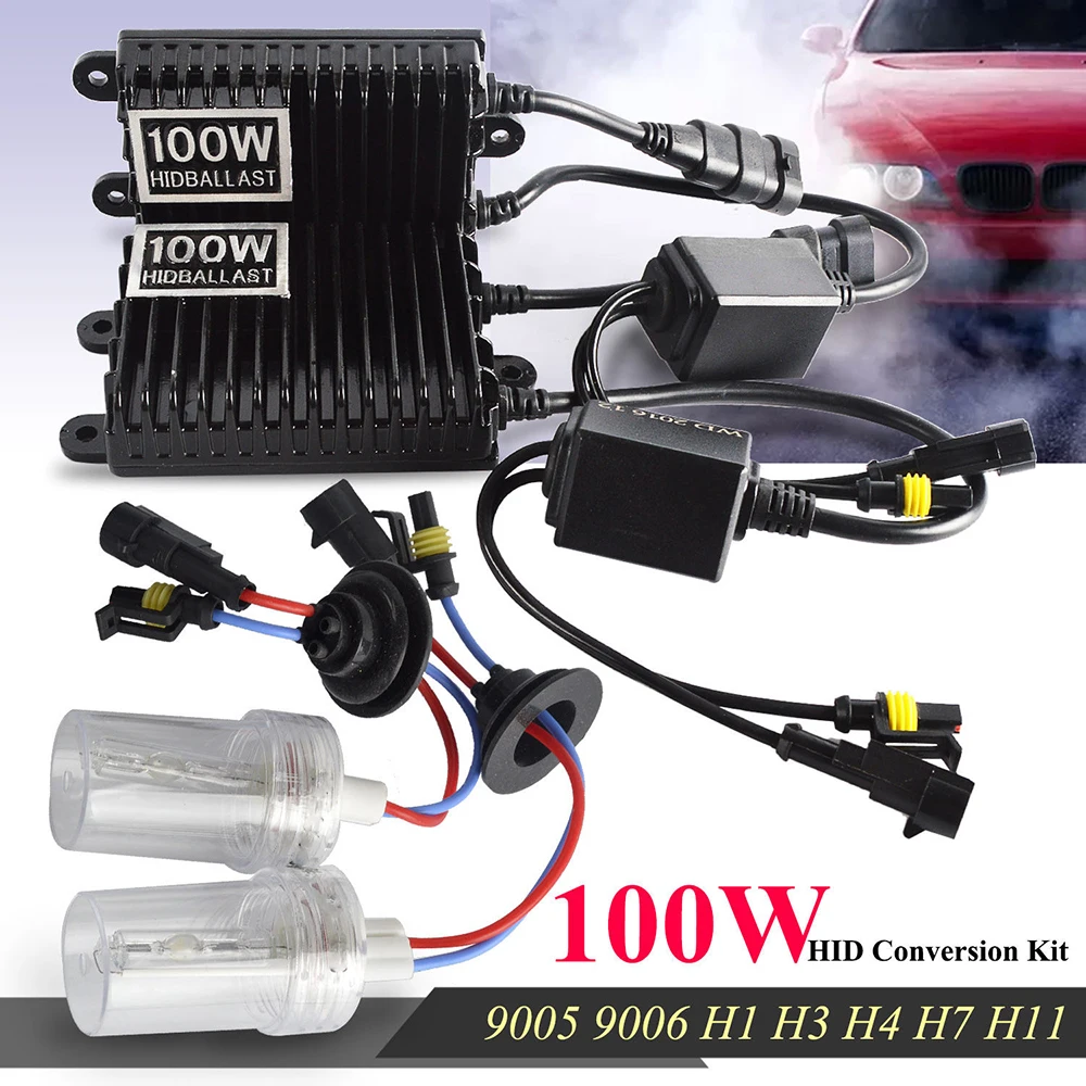 H7 8000k Hid Slim Smart Canbus Error Free EMC Xenon Kit de conversión de una