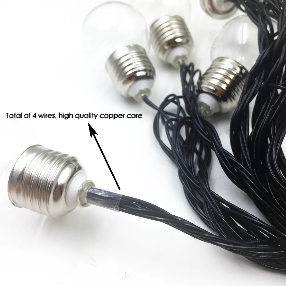 20 Led Mini Bulb String Light 6M Holiday Home Garden Clear Globes Ball Lamp 220V 110V EU US Plug Decor For Party Wedding Garland (6)