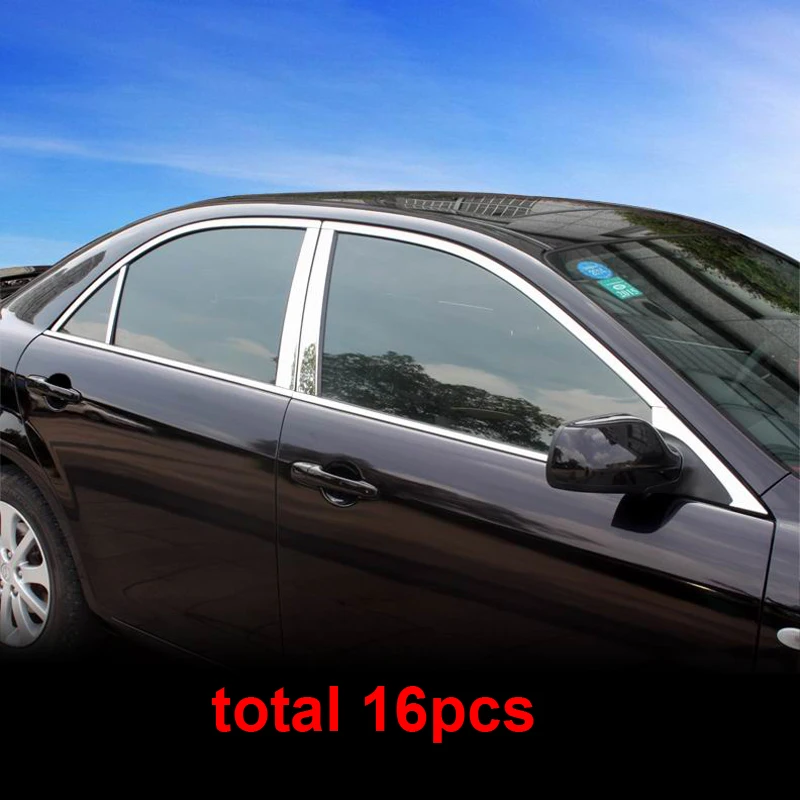 Отделка окна автомобиля для mazda 6 2003 2012 16 шт. отделка из нержавеющей