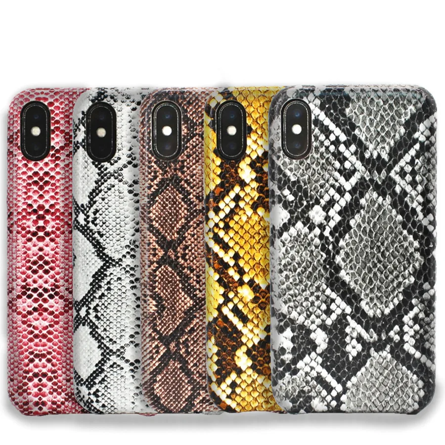 

Business snake Phone Case For iPhone X 8 7 6 6S Plus business leather protective cover For iPhone XS Max XR Xs Soft soft Cases