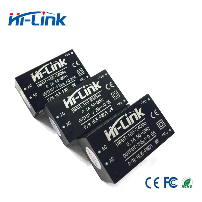 HLK PM01/HLK PM03/HLK PM12 AC DC 220 В до 3 3/5/12 в мини Интеллектуальный бытовой Компактный
