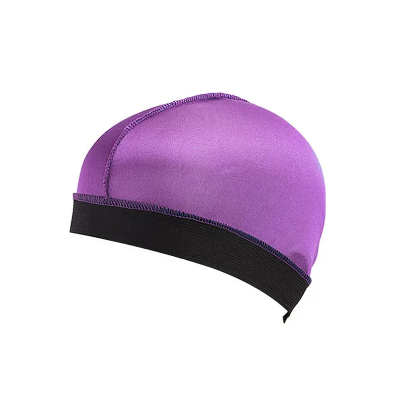 Новинка, женская и мужская кепка для ухода за длинными волосами, женская модная кепка, ночная шапка для сна, шелковая Кепка, головной убор, повседневная верхняя модная уличная одежда#4F01# FN - Цвет: Фиолетовый