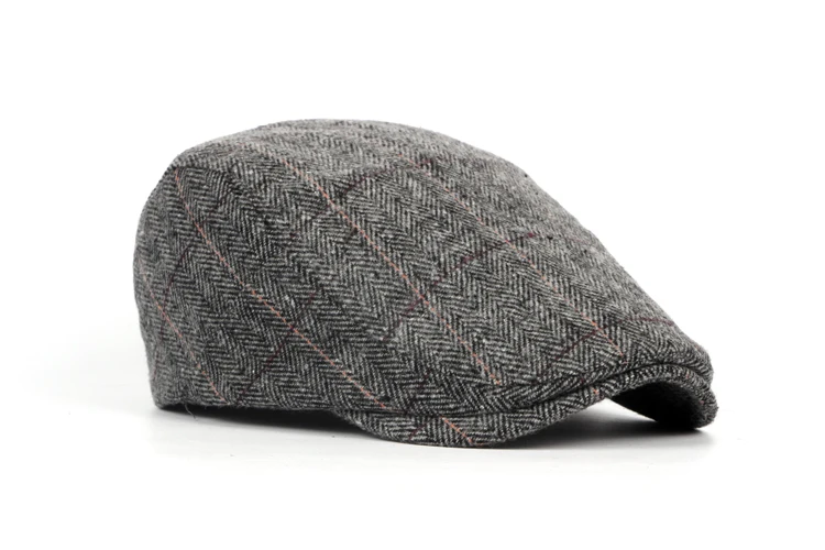 UK мужская плоская кепка берет в елочку Newsboy Bakerboy Hat Gatsby Peaky Blinders