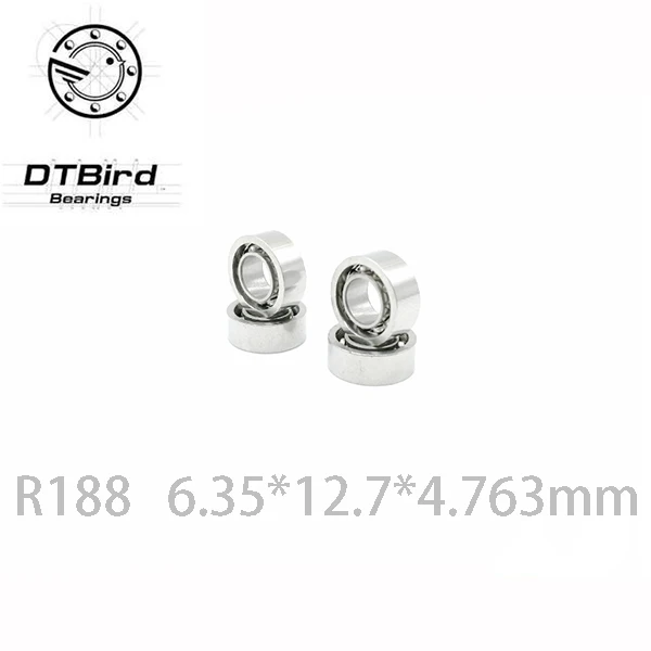 Ручная вертушка r188 открытый 6,35*12,7*4,763 мм гибридные керамические подшипники hc si3n4 6,35x12,7x4,763 мм миниатюрные шариковые Для йо-йо