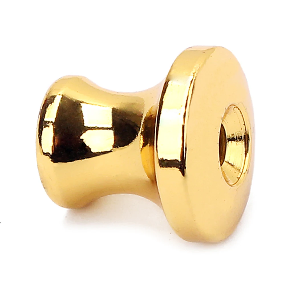 2Pcs Guitar Gold Strap Button Lock Screw End Pins for Mandolin Guitar Bass Replacement Parts
