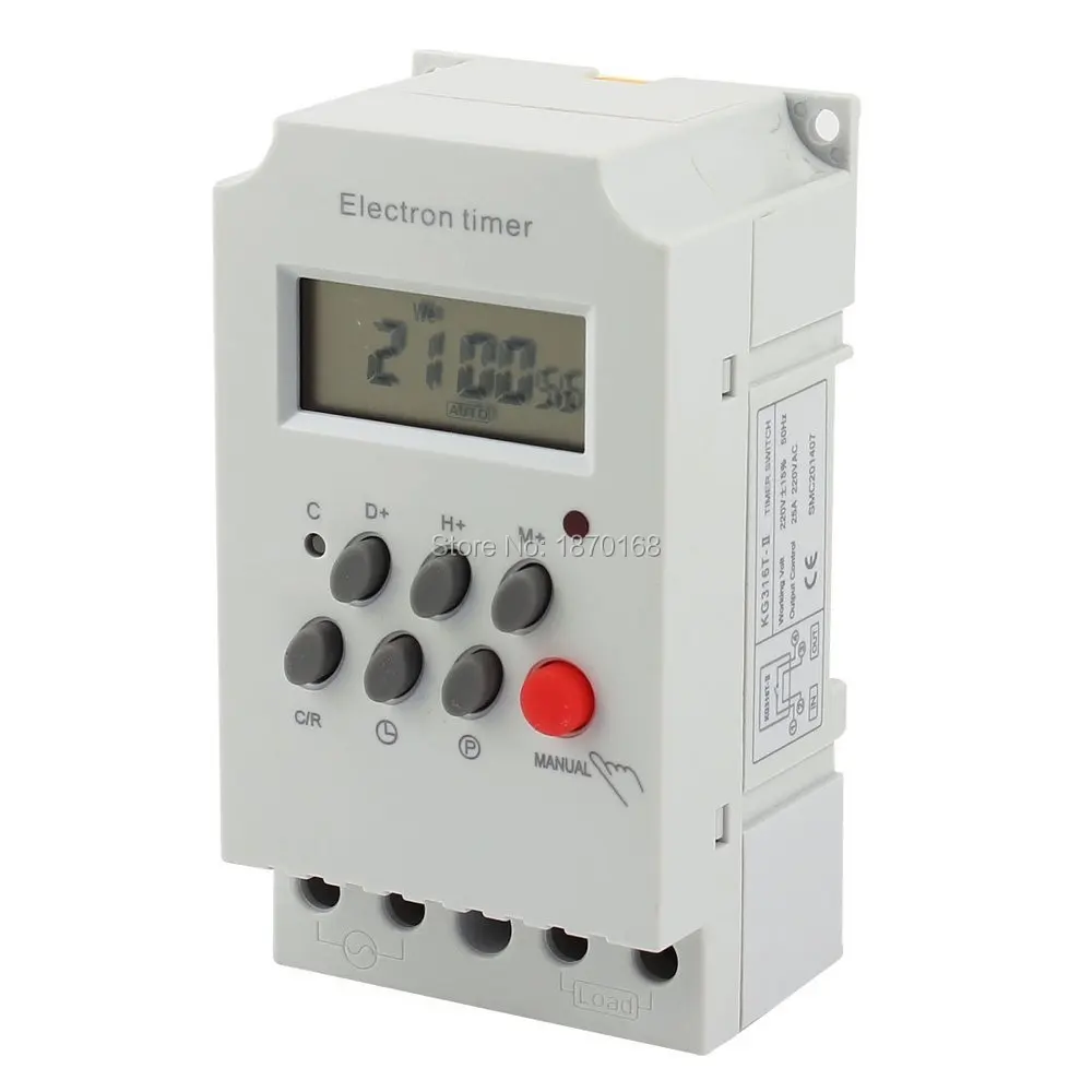

220 V diprogram Timer elektronik saklar KG316T-II