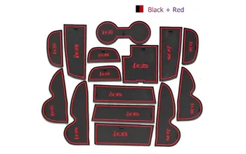 

For Hyundai IX35 2010-2014 Gate Slot Rubber Car Mat/Pad Non-Slip Car Accessories DM-019 LHD Free Shipping 3Colors 15PCS