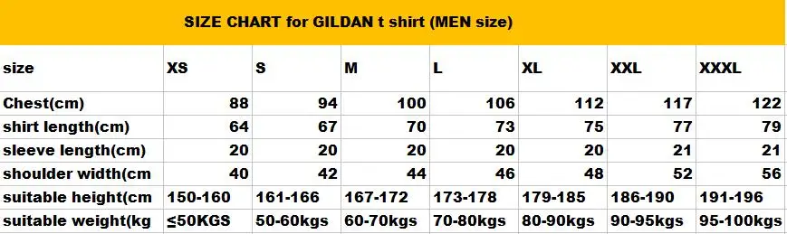 GILDAN SHORT t shirt men size
