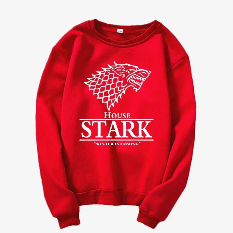 Толстовка House Stark-Игра престолов-дом Старк-ТВ и кино Толстовка Игра престолов свитер Хизер Темно-серый