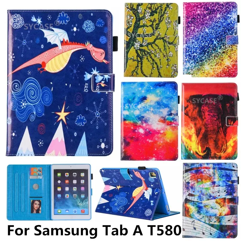 С модным рисунком таблетка кобура для samsung Tab A T580 чехол Универсальный Регулируемый кронштейн карты для SM Tab 10,1 дюймов защитную крышку