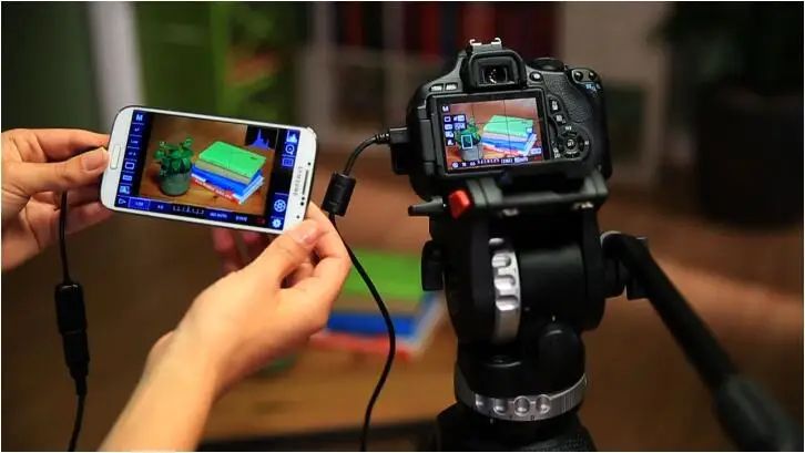 Для Android Samrtphone может быть монитором для Canon Nikon DSLR камеры держатель зажима