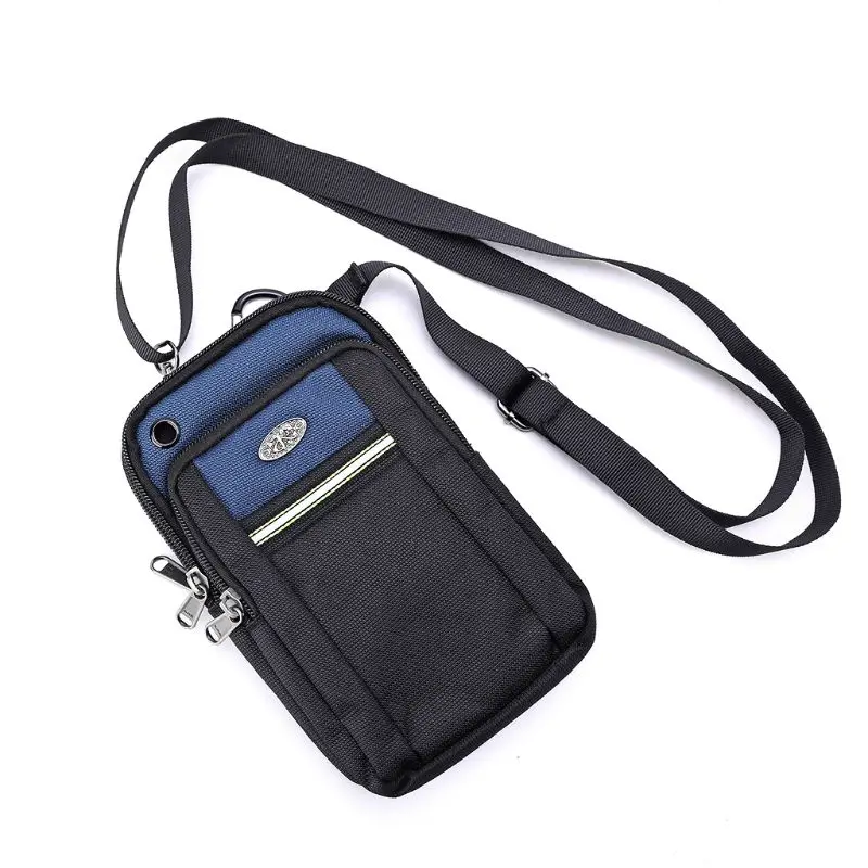 

Casual Nylon strap bag men Crossbody Mobile Phone Pouch Case