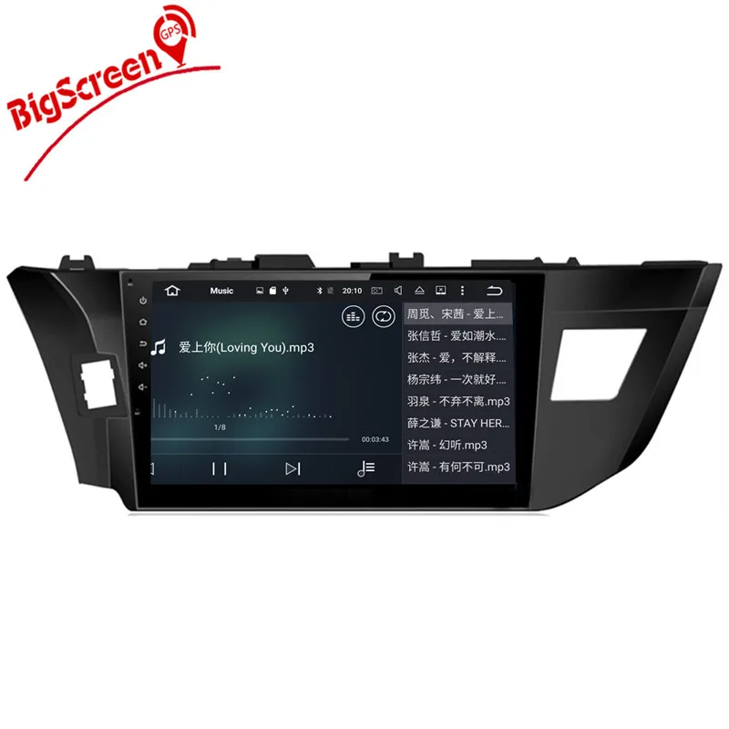 Clearance 10.2 Inch the Newest Android 8.0 7. 1 Car No DVD Player GPS Navigation For Toyota Corolla 2014-2016 Stereo Headunit WIFI Setnav 4