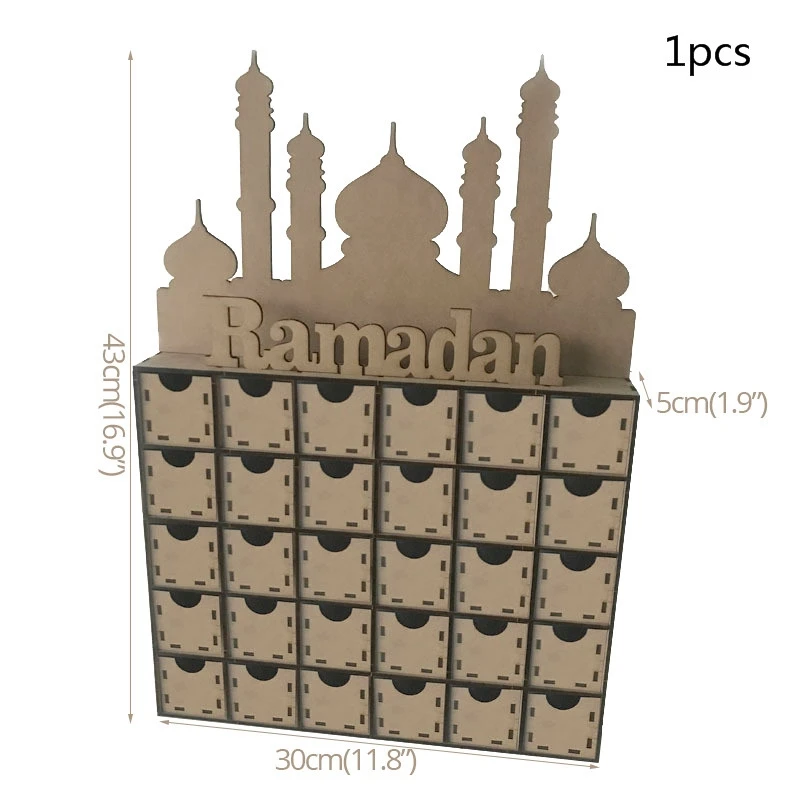 Eid Mubarak Декор Рамадан деревянная отделка для дома Рамадан Kareem деревянные висячие украшения исламский мусульманский Декор поставки