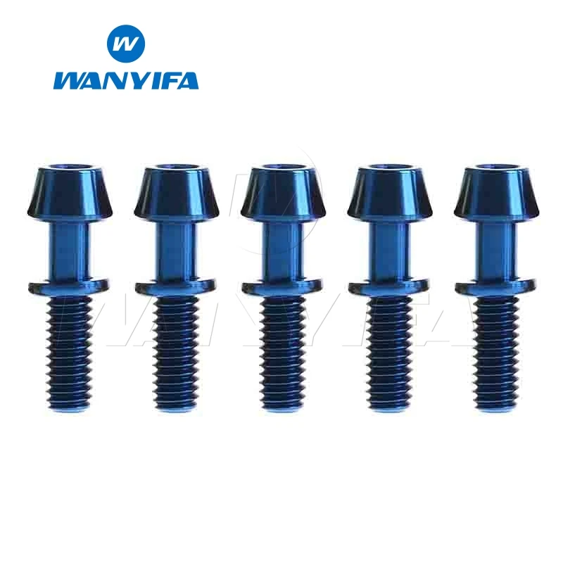 

Wanyifa 5Pcs M4x15.3mm Cone Head with Washer for Bicycle Brake 5 Color