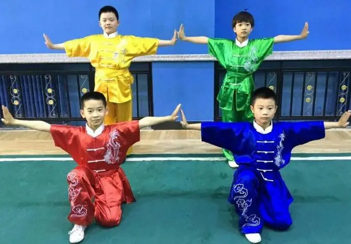 Wushu костюмы унисекс для взрослых и детей одежда кунг фу вышитый дракон changquan