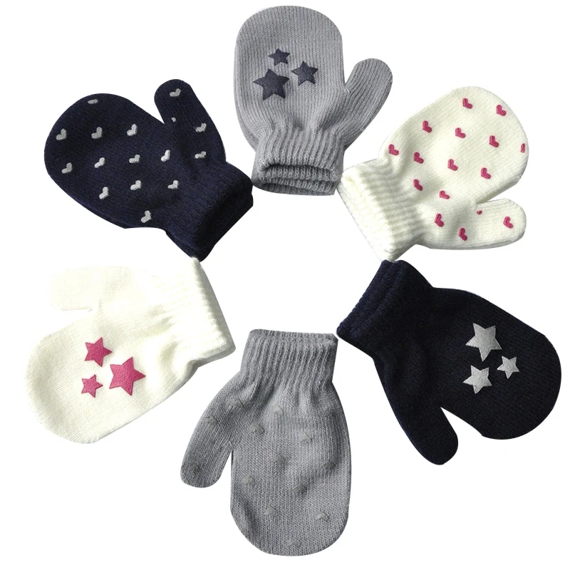 Детские эластичные зимние перчатки Детские Варежки материал для новорожденных малышей теплые перчатки для детей мягкие митенки детские перчатки