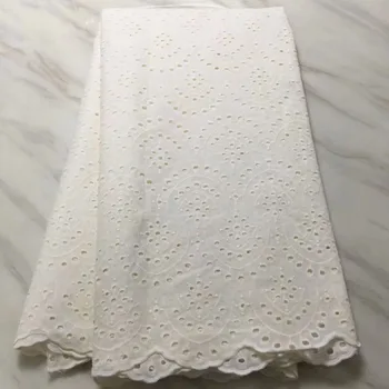 

High-end luxury white high-quality men and women cotton dried lace fabric Swiss voile and stone Swiss voile lace in Switzerland
