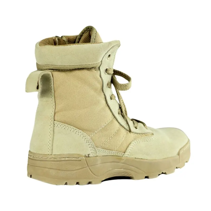 Походные ботинки для походов на природе, поклонники военного стиля, спортивные военные тактические сапоги, мужские ботинки для боев в пустыне и океане - Цвет: Light Coffee Size 41