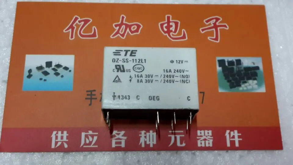 

OZ-SS-112L1 8 16A G2R-1-E-12VDC