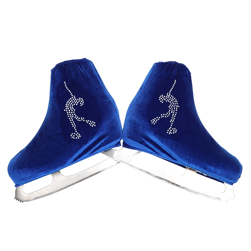online 24 cores Criança De Veludo Adulto Patinação No Gelo Figura Patinação Sapatos Tampa Do Rolo de Tecido Acessórios de Skate Branco Skater 2 Strass