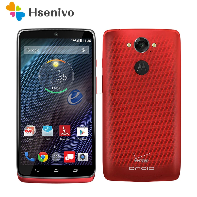 Оригинальный Motorola MOTO DROID Turbo XT1254 32/64 ГБ 5 2 дюйма 20 МП 4G LTE 3 ОЗУ Гб ПЗУ