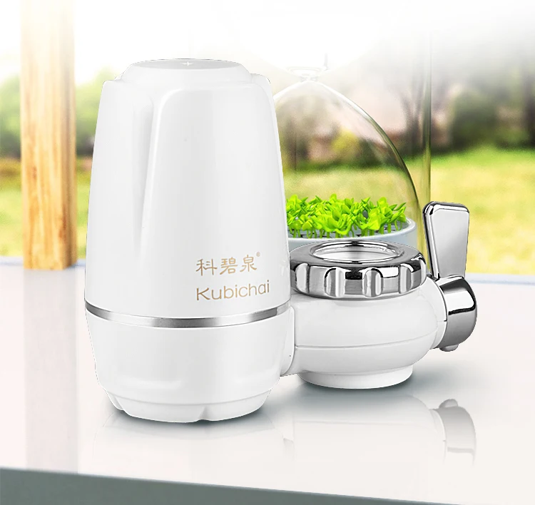 

Tap Water Purifier + 1 Replacement Filter Kitchen Faucet Washable Ceramic Percolator Activated Carbon Faucet Water Purifier
