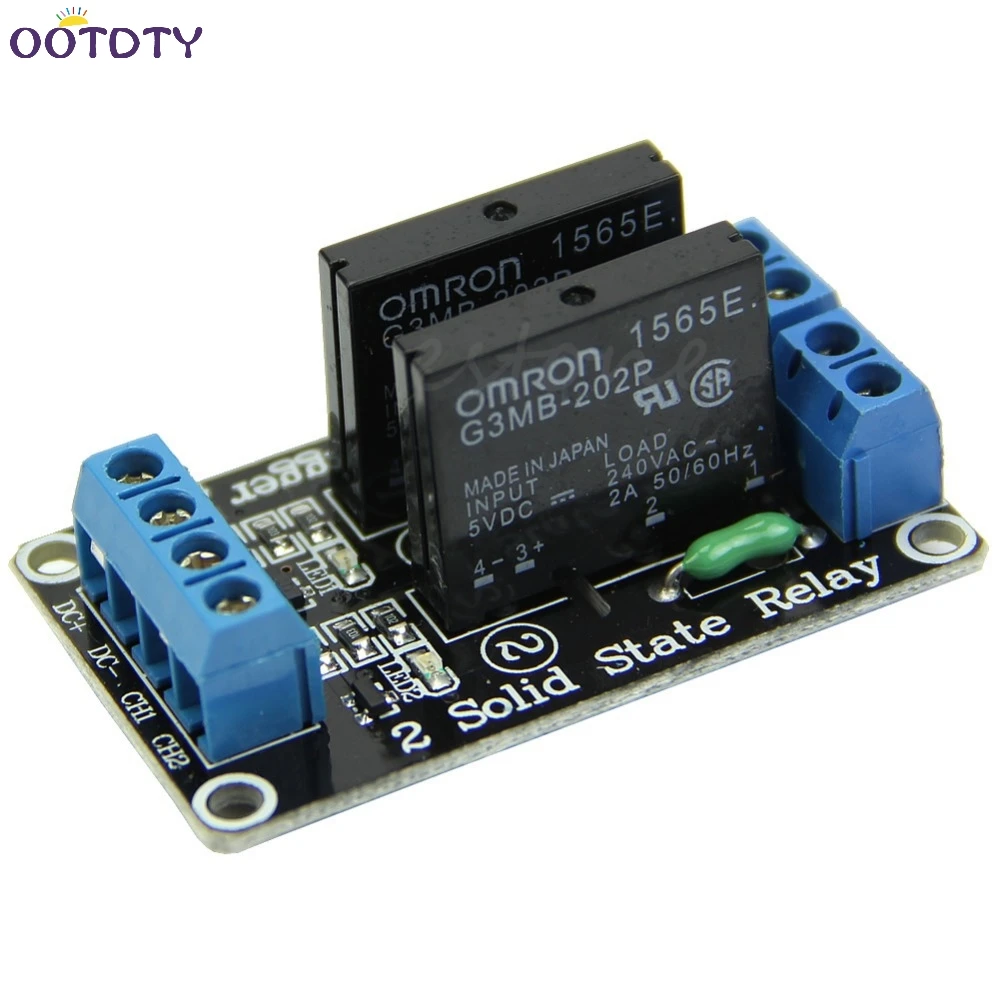 5V 2 Channel SSR Low Level Solid State Relay Module For font b Arduino b font