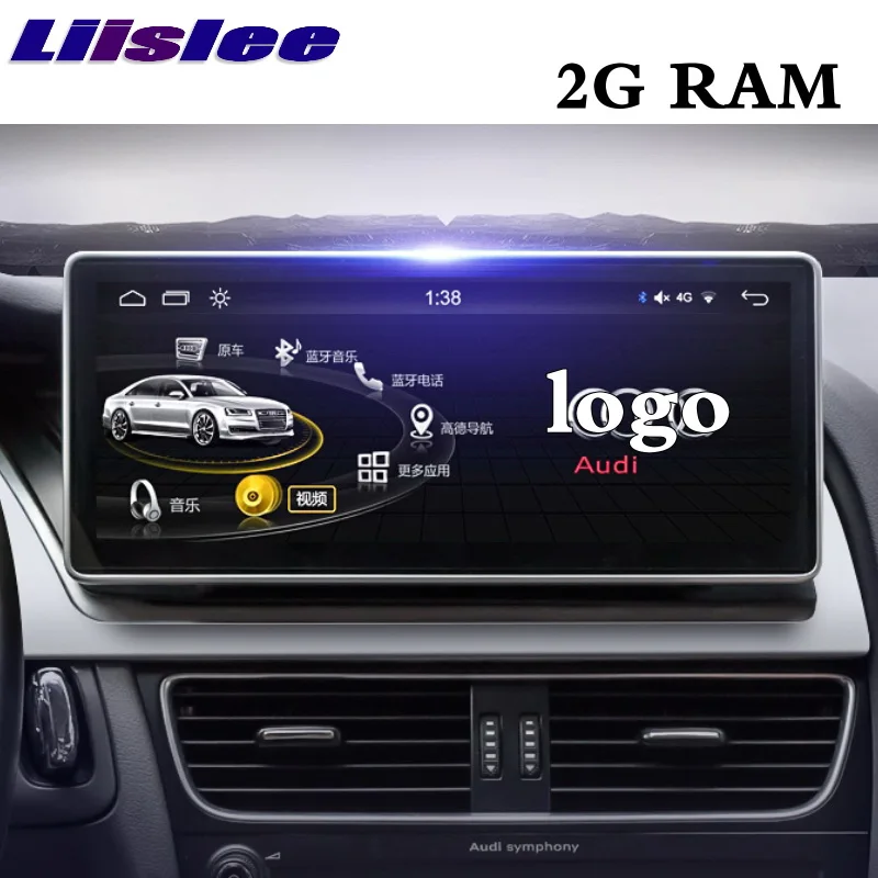 Автомобильный мультимедийный плеер Liislee NAVI 10,2" Android для Audi A4 A4L B8 8K 2009~ CarPlay адаптер Радио Стерео gps 4G навигация - Цвет: Audi-A4