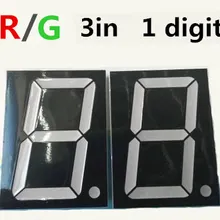 Красный зеленый двухцветная цифровая трубка 3 дюйма 7 сегментный 3 дюйма 3in светодиодный дисплей Nixie трубка 1 бит цифровой дисплей общий анод