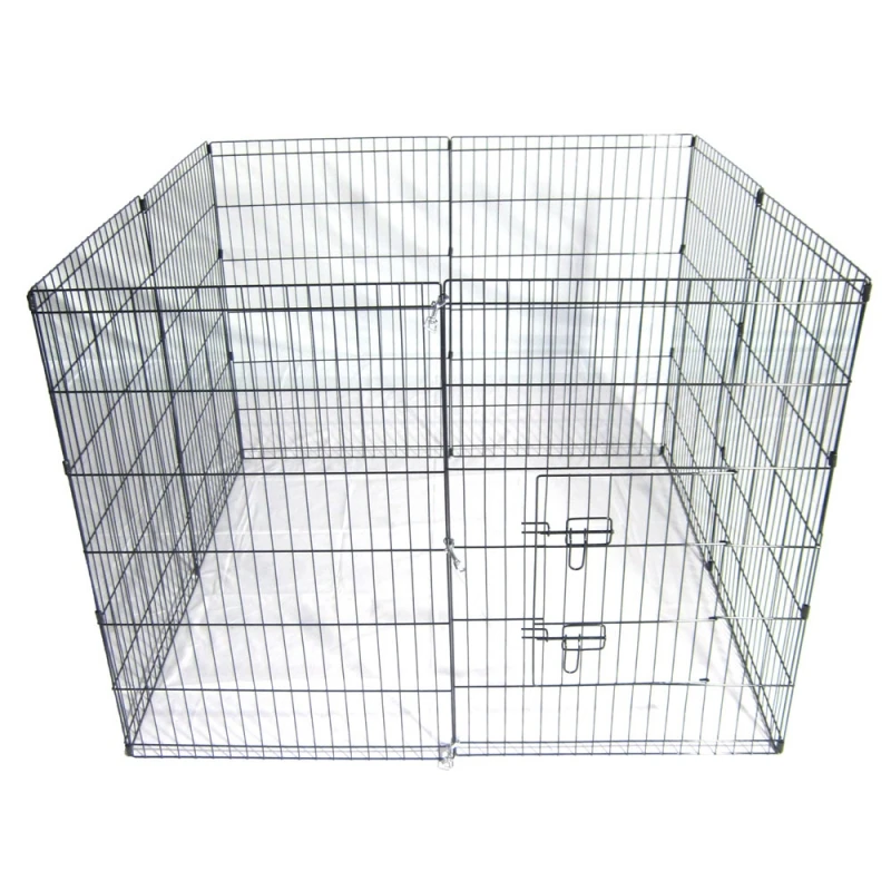 36-Tall-Wire-Fence-Pet-Dog-Cat-Folding-Exercise-Yard-8-Panel-Metal-Play-Pen-Black_10_800x800