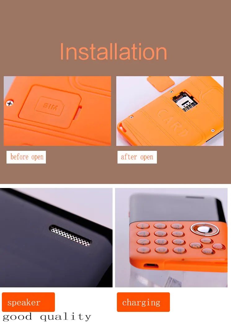 Новое поступление мини карта телефон AEKU M8 цветной экран карты телефон четырехдиапазонный низкий уровень излучения дети карманный мобильный телефон