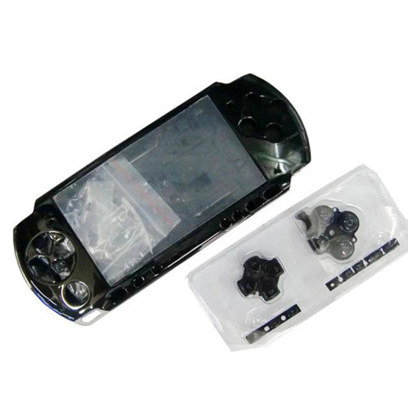 Для psp 3000 полный корпус старая версия игровой консоли Замена Полный Корпус чехол с кнопками для sony psp 3000 запасные части - Цвет: Черный