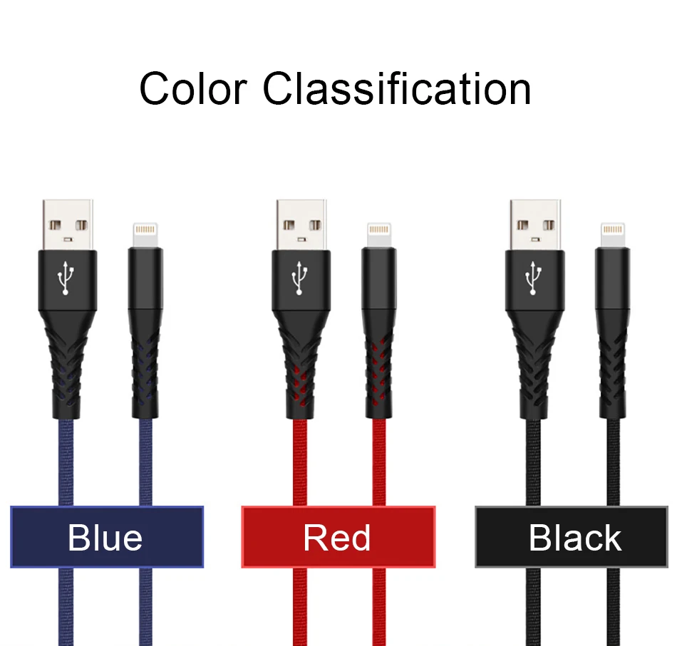 NOHON Durable Fast Charger Data USB Cable For Apple iPhone XS MAX XR X 7 6 8 6S 5S Plus IOS 10 11 12 Lighting Phone Charge Cable (13)