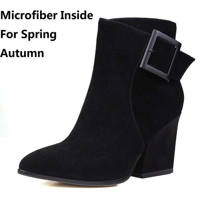 Suede Angle Boots 2017 New Arrival Kid Elastic Ban