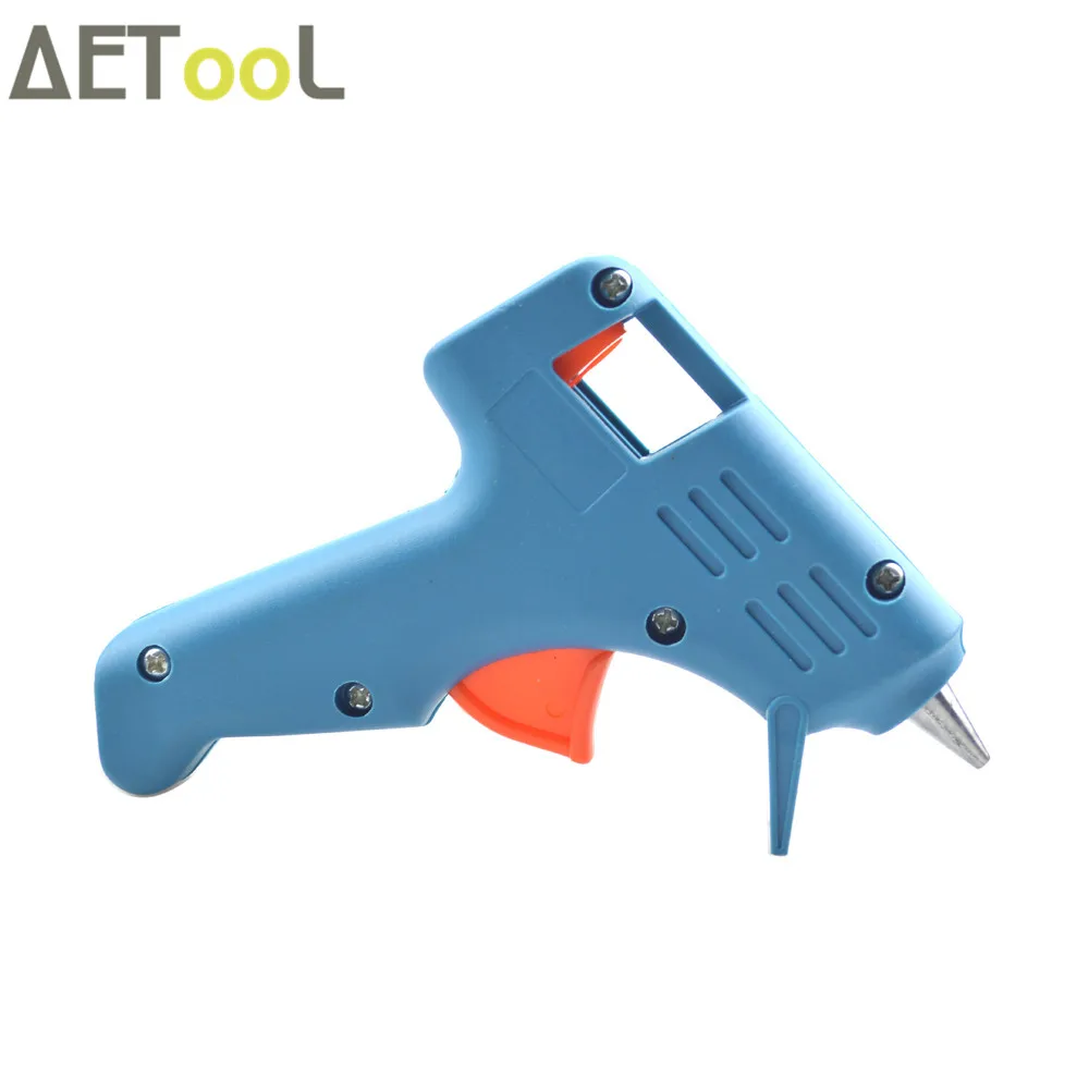 AETool 10 Вт цвет 7 мм термоплавкий клеевой пистолет термо Электрический термотемпературный клеевой пистолет для ремонта прививки DIY инструмент с 3 шт. пистолетные палочки