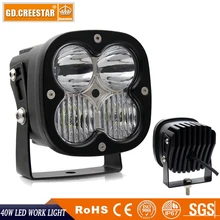 Esquadrão Flush Mount 4 “40 w Praça Combo Feixe Trabalho LED Light Para O CAMINHÃO DO CARRO SUV ATV UTV UTE 12 v 24 v LEVOU LUZES da UNIDADE x 1 pc