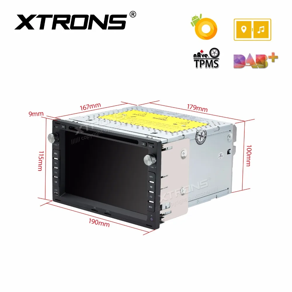 XTRONS 7 ''Android Восьмиядерный автомобильный Радио стерео Мультимедиа DVD плеер gps