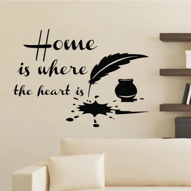 Home Is Where The Heart Is Quotes Wall Stickers Feather Ink Home Enchanting Home Is Where The Heart Is Quote Home Is Where The Heart Is Quotes Wall Stickers Feather Ink Home Enchanting Home Is Where The Heart Is Quote